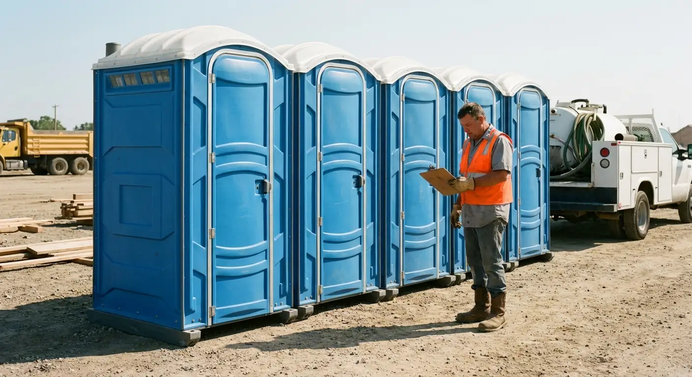 Portable toilet site planning and placement logistics in Alexandria, VA