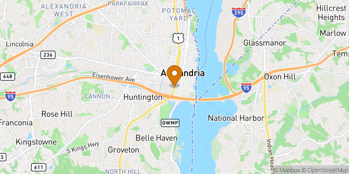 Alexandria neighborhood map in Alexandria, VA